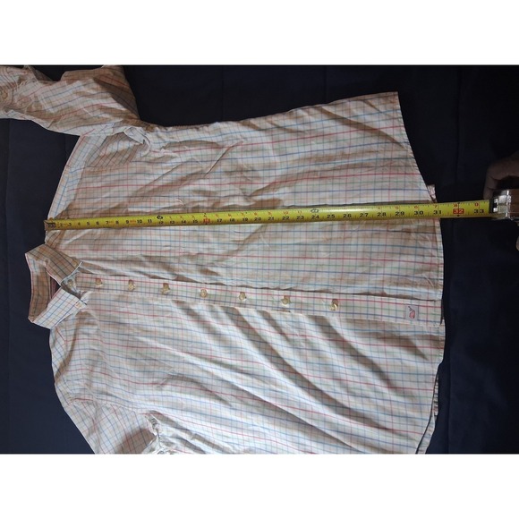 Vineyard Vines Button Down Classic Fit Murray Shirt Mens XL Red White Blue Plaid - Picture 3 of 5